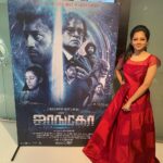 Anitha Sampath Instagram – Audio launch of my next movie “Jango”.Happy to be a part of the movie produced by 
CV Kumar sir’s #thirukumaranentertainment and well directed by #manokarthikeyan sir.best wishes to my team! 
Beautiful gown from @admairaa (altered by @sirpika_tailoring_studio )
Hairstylist @haripriyamakeupartist Sathyam Cinemas