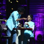 Anitha Sampath Instagram - Sharik and myself from akka-thambi to amma-paiyan mode! This is really one of my favourite rounds.A breezing dance for everyone’s favourite amma song! Happy that i met @umariyazkhan mam too! (Swipe left) She always motivates me before i perform every round and never forgets to compliment me once the round is over! Hope u will like today’s performance guys! Don’t forget to watch #bbjodigal at #8pm tonight! Because ur support and love means a lot to us! Love u guys🤗
