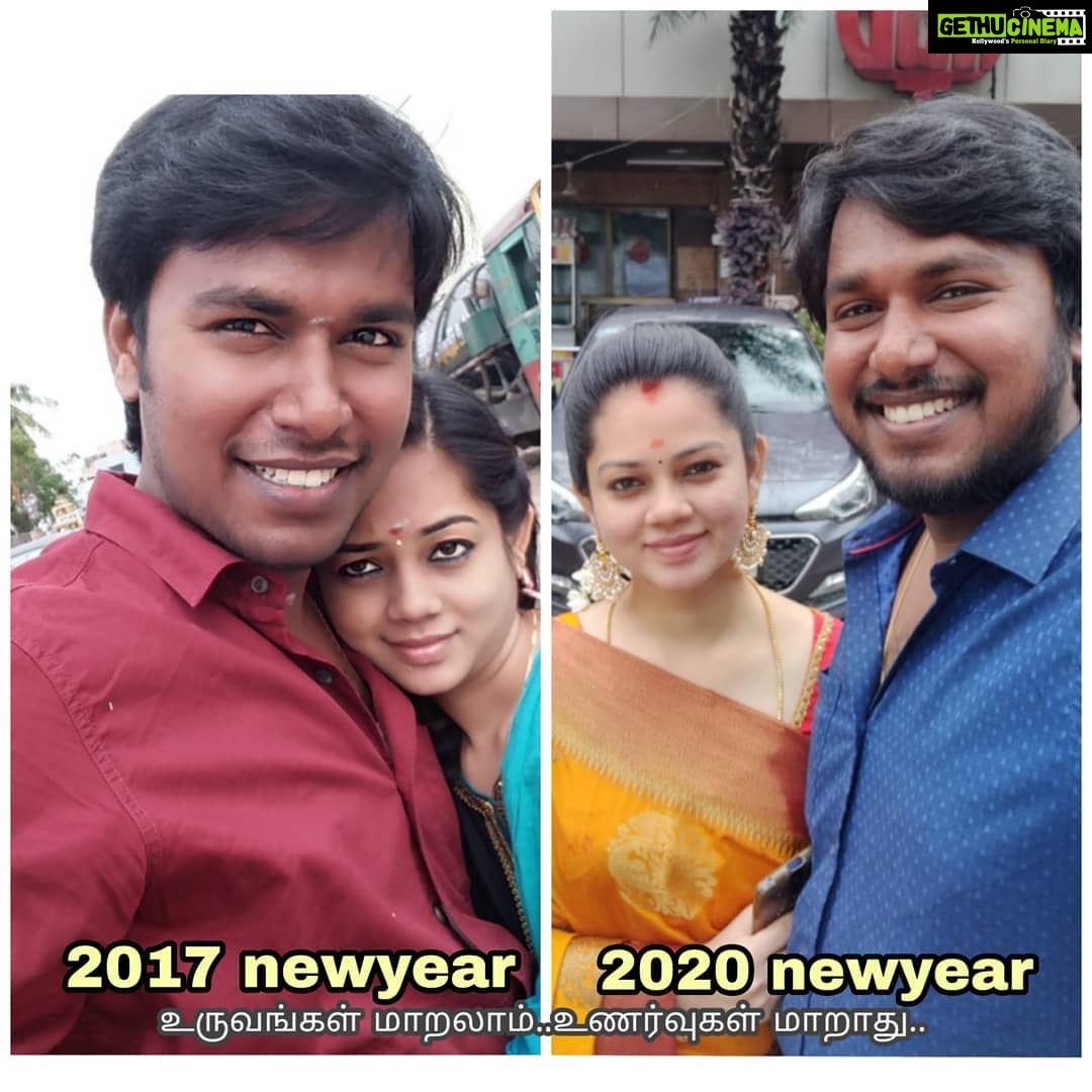 Anitha Sampath Instagram - அதே இடம்..அதே புத்தாண்டின் காலை உணவு..ஆனால் 3 வருடங்கள் முன்பு (2017).. . அப்போது காதலர்களாக..! இப்போது கணவன் மனைவியாக..! . உருவங்கள் மாறலாம்.. உணர்வுகள் மாறவில்லை. . நாங்கள் வாழ்வு முழுவதும் எண்ணி மகிழப்போகும் எங்கள் திருமண வருடமான 2019..இனி "கடந்த காலம்" ஆகிறது.. . வாழ்த்திய அனைவருக்கும் நன்றி.எல்லோருக்கும் பதில் அளிக்க இயலவில்லை மன்னிக்கவும்... . கடந்த வருடம் "டக் அவுட்" ஆனவர்கள் இந்த "twenty-twenty"யில் சிக்ஸர்களை பொழிய வாழ்த்துகள்.. @itsme_pg Valasaravakkam