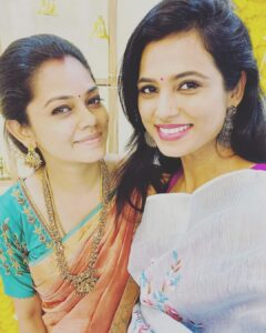 Anitha Sampath Instagram - Thank u cuties @actress_ramyapandian and @shanthyduraipandiyan amma for joining us🥰😘 love u baby😍 

and happy to see you walking. Nan dhan sonen la baby bayapudadha sikram nadapa nu😃 thanks for being with us on our special day thangam😘