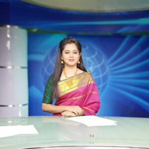 Anitha Sampath Instagram - திருமணத்திற்கு பிறகு சன் டிவியில் முதல் முறை செய்தி வாசிக்க உள்ளேன்.. இன்று மாலை 6 மணிக்கு..