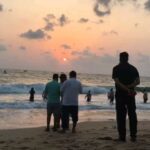 Anitha Sampath Instagram - Captured the beautiful sunset.. . (Swipe left for the pic) #anitha #anithaanchor #anithasampath #goa #goadiaries #candolim #candolimbeach Candolim