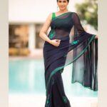 Anjena Kirti Instagram - Deep Blue Something … . . . @camerasenthil Mua /Hair: @reeya_makeup_artist @bhavi_makeup_artist_ @rrajeshananda Four Points By Sheraton Mahabalipuram Resort and Convention Center