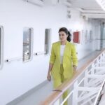 Anju Kurian Instagram - Sharing the view from bridge wing with Empress bridge team @cordeliacruises 🛳. Thank you First Officer @navigators_life_ and @pickyourtrail for the wonderful bridge tour 🤩. Shot by - @prashanth_bionic Wardrobe- @_.rubeenavogueofficial._ @rubyafroz80 MUA- @femy_antony__ #cordeliacruises #marinelife #cruiseship #cruising #sealife #traveller #anjukurian #wanderlust #exploretheworld #paradise #underthesky #reelsinsta #reelsinstagram #videooftheday #ootd #pickyourtrail #vacationmode #seavacation #gooddays