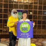 Archana Instagram - Of all the causes on #earth if we could lend our #hearts tothis one .... it would be mankinds' victory to work towards OUR silent forever giving mother earth .. & all she provides us for our existence via #soil . . . #savesoil #sadhguru #mittibachao #ecofriendly #earth #soil #beautiful #nature #farmer #krishi #world #globe #universe #stregis #guru #movement #interview # St Regis Hotel