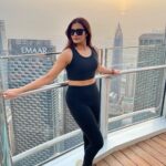 Arthi Venkatesh Instagram - Chasing sunsets everywhere I go… Burj Khalifa