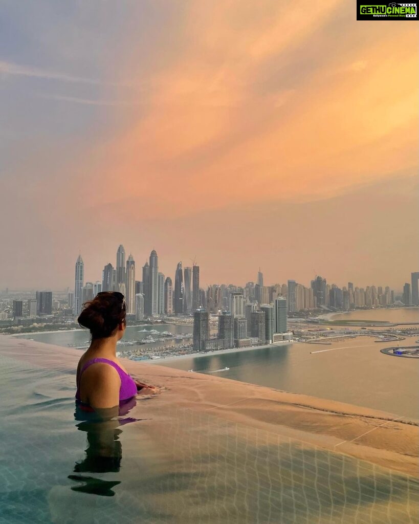 Arthi Venkatesh Instagram - The desert heat requires a pool at all times! #dubaisummers The St. Regis Dubai, The Palm