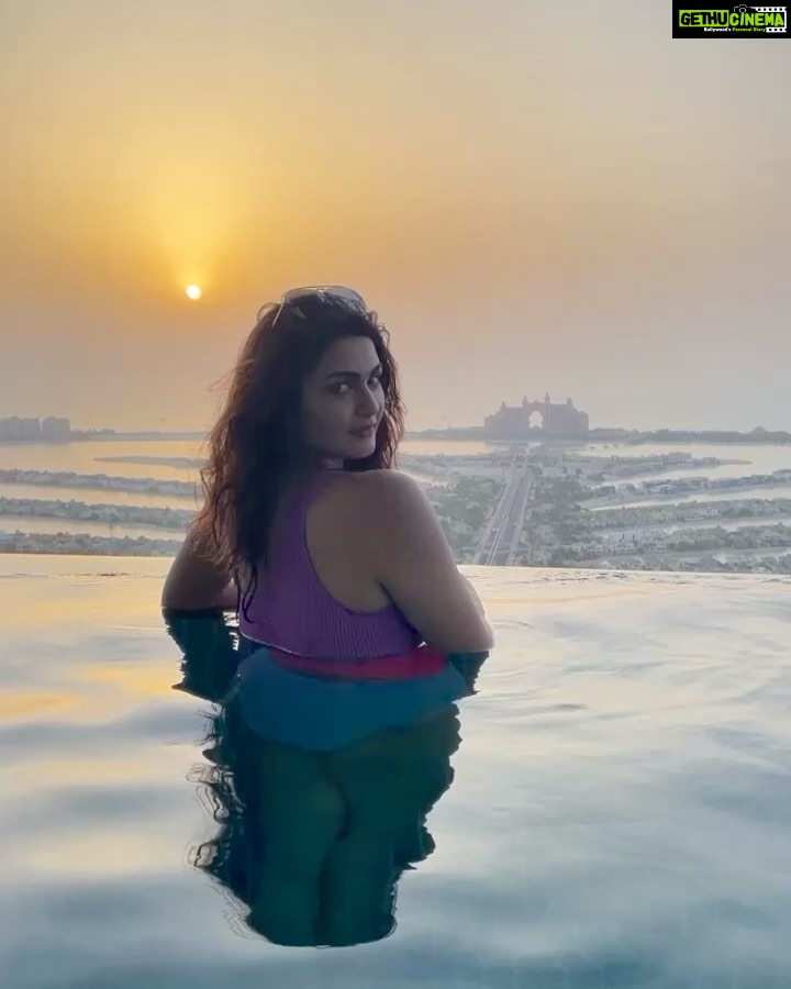 Arthi Venkatesh Instagram - The desert heat requires a pool at all times! #dubaisummers The St. Regis Dubai, The Palm