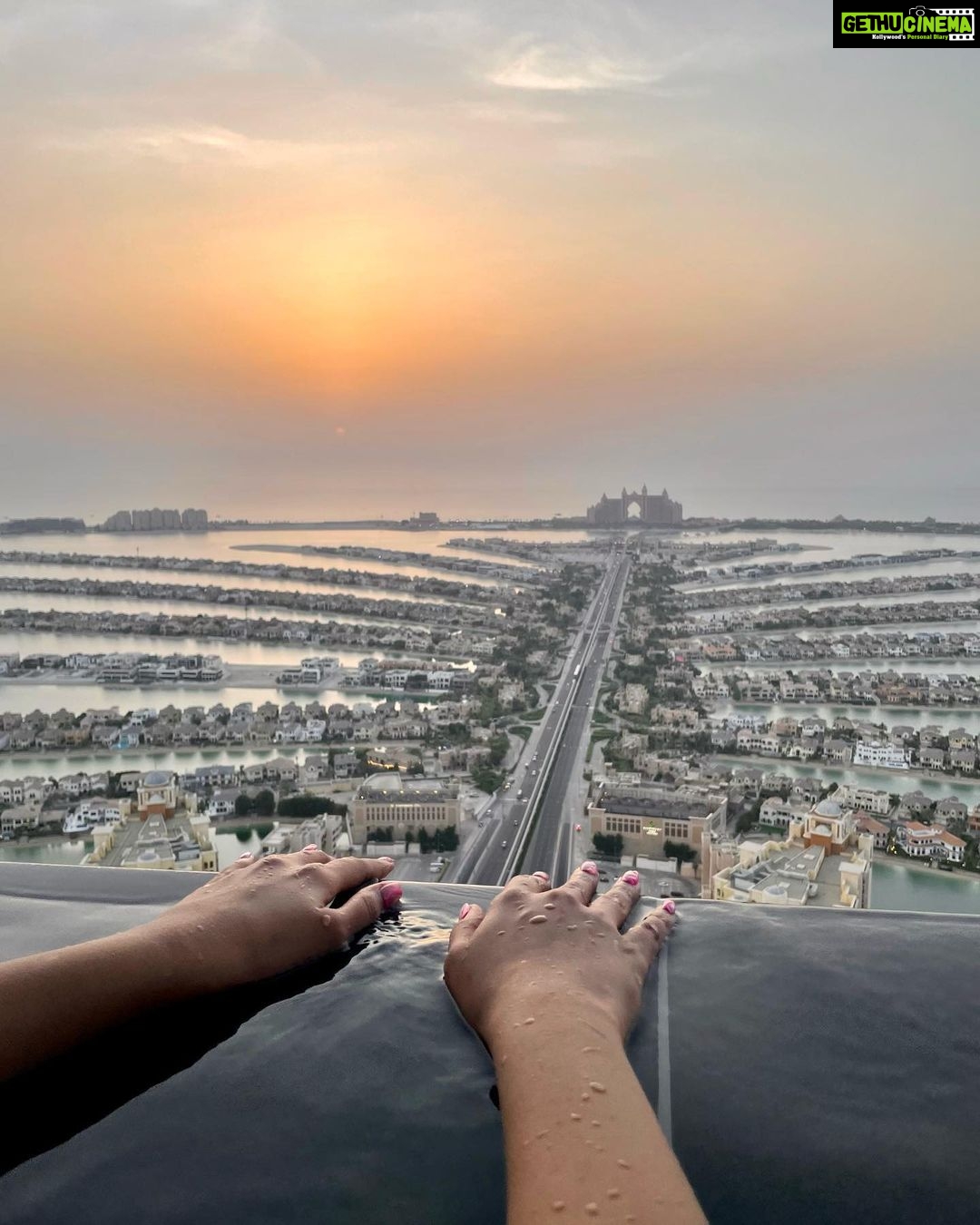 Arthi Venkatesh Instagram - The desert heat requires a pool at all times! #dubaisummers The St. Regis Dubai, The Palm