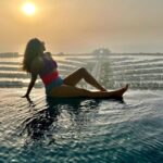 Arthi Venkatesh Instagram - The desert heat requires a pool at all times! #dubaisummers The St. Regis Dubai, The Palm