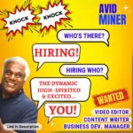 Ashish Vidyarthi Instagram – Avid Miner Is Hiring… Are You The One??? 🤩

Inviting you to partner with brand Ashish Vidyarthi. 

If partnering with brand Ashish Vidyarthi excites you, go through all our profiles and surprise us with your ideas with a presentation that knocks us out of our socks. 

We are looking for: 

– Dynamic, excited, high-spirited individuals 

– Young at heart

– Ready to push the envelope

– Willing to create that, which ignites minds across the globe

Currently, we are hiring for: 
– Video Editor
– Business Development Manager 
– Content Writer

To apply click on the link given here: https://forms.gle/e1zt4dpmBCJZjV2Q7

(For Insta: Link in Stories)

This is a 3-month paid internship.

#ashishvidyarthi #avidminer #hiring #joinus