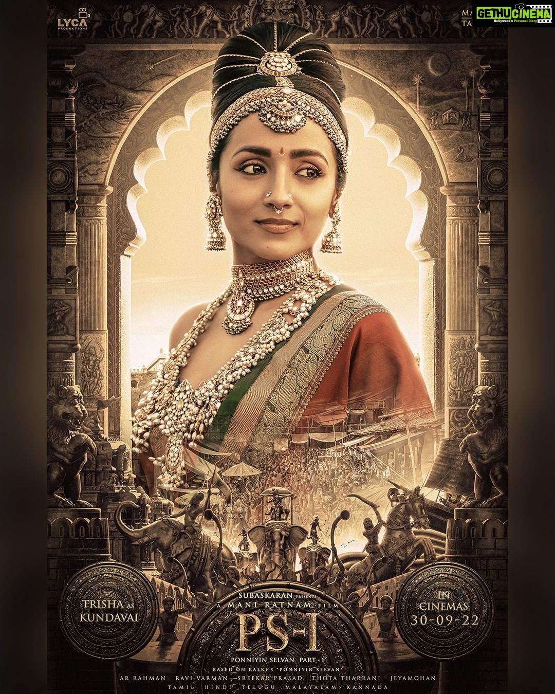 Ashwin Kakumanu Instagram - In a world of men, a woman of courage. Presenting Princess Kundavai! #PS1 releasing in theatres on 30th September in Tamil, Hindi, Telugu, Malayalam and Kannada! 🗡️ @madrastalkies @lyca_productions #ManiRatnam @arrahman @the_real_chiyaan @jayamravi_official @karthi_offl @aishwaryaraibachchan_arb @trishakrishnan @aishu__ @sobhitad | Prabhu | @r_sarath_kumar @actorjayaram_official @joinprakashraj | Jayachitra | @rahman_actor @iamvikramprabhu @ashwinkakumanu @lal_director @radhakrishnan_parthiban @riyazkhan09 @mohanraman0304 @primevideoin @arjunchidambaram @babuantonyactorofficial @r_varman_ | Thota Tharrani | @sreekar.prasad | Jeyamohan | @siva_ananth @brinda_gopal @ekalakhani | Vikram Gaikwad | @kishandasjewellery @ny_vfxwaala @redchillies.color @vidhyasubramanian_art | Kumaravel | @gopiprasannaa @johnsoncinepro @ajayjohn2018 @theglassbox.publicity @gobeatroute