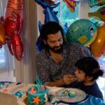 Ashwin Kakumanu Instagram - Thanks everyone for your birthday wishes! We had a great day spending time with family and as you can see the theme for the birthday was sea life ! My heart is full! #A&A #Cancerians #july5 #sameblood