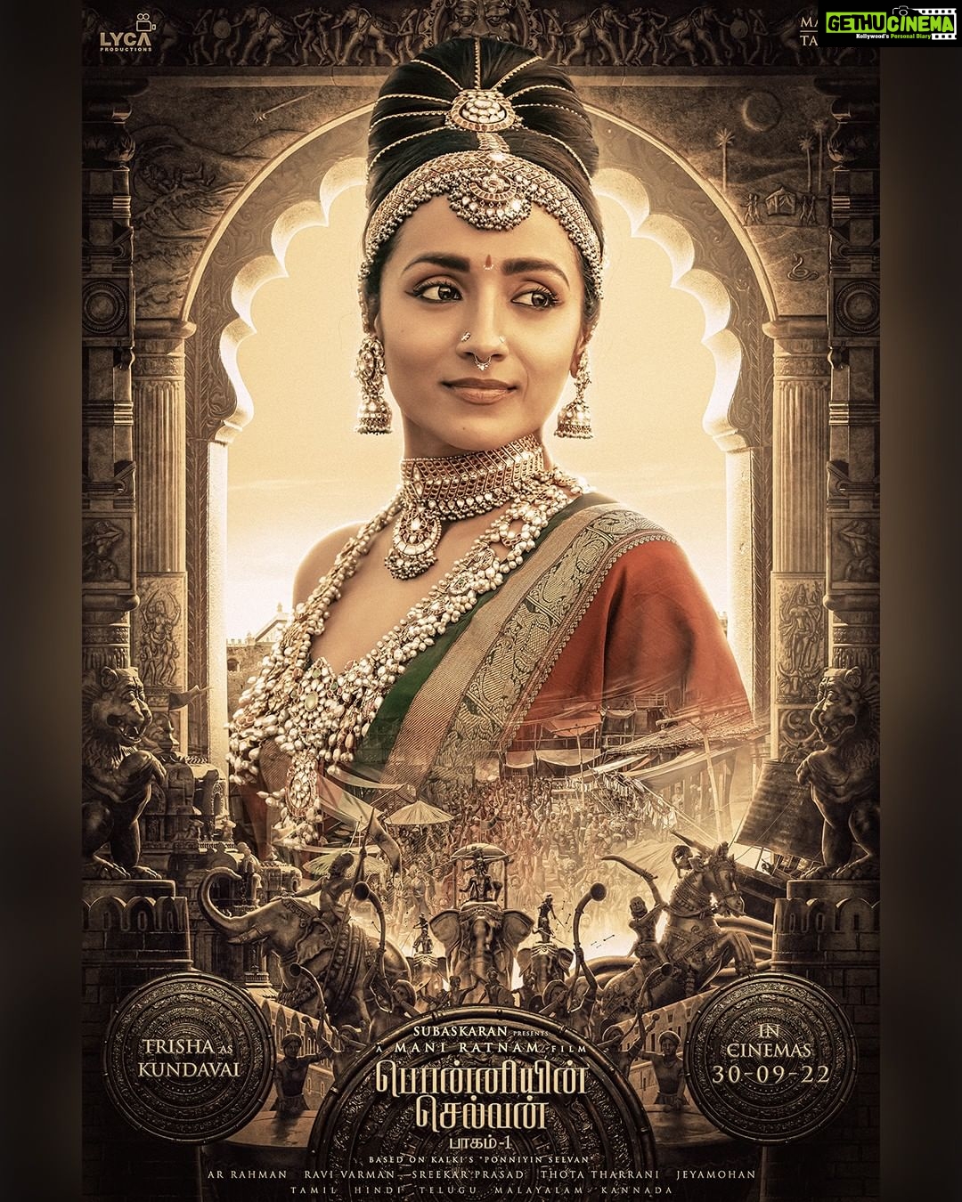 Ashwin Kakumanu Instagram - In a world of men, a woman of courage. Presenting Princess Kundavai! #PS1 releasing in theatres on 30th September in Tamil, Hindi, Telugu, Malayalam and Kannada! 🗡️ @madrastalkies @lyca_productions #ManiRatnam @arrahman @the_real_chiyaan @jayamravi_official @karthi_offl @aishwaryaraibachchan_arb @trishakrishnan @aishu__ @sobhitad | Prabhu | @r_sarath_kumar @actorjayaram_official @joinprakashraj | Jayachitra | @rahman_actor @iamvikramprabhu @ashwinkakumanu @lal_director @radhakrishnan_parthiban @riyazkhan09 @mohanraman0304 @primevideoin @arjunchidambaram @babuantonyactorofficial @r_varman_ | Thota Tharrani | @sreekar.prasad | Jeyamohan | @siva_ananth @brinda_gopal @ekalakhani | Vikram Gaikwad | @kishandasjewellery @ny_vfxwaala @redchillies.color @vidhyasubramanian_art | Kumaravel | @gopiprasannaa @johnsoncinepro @ajayjohn2018 @theglassbox.publicity @gobeatroute