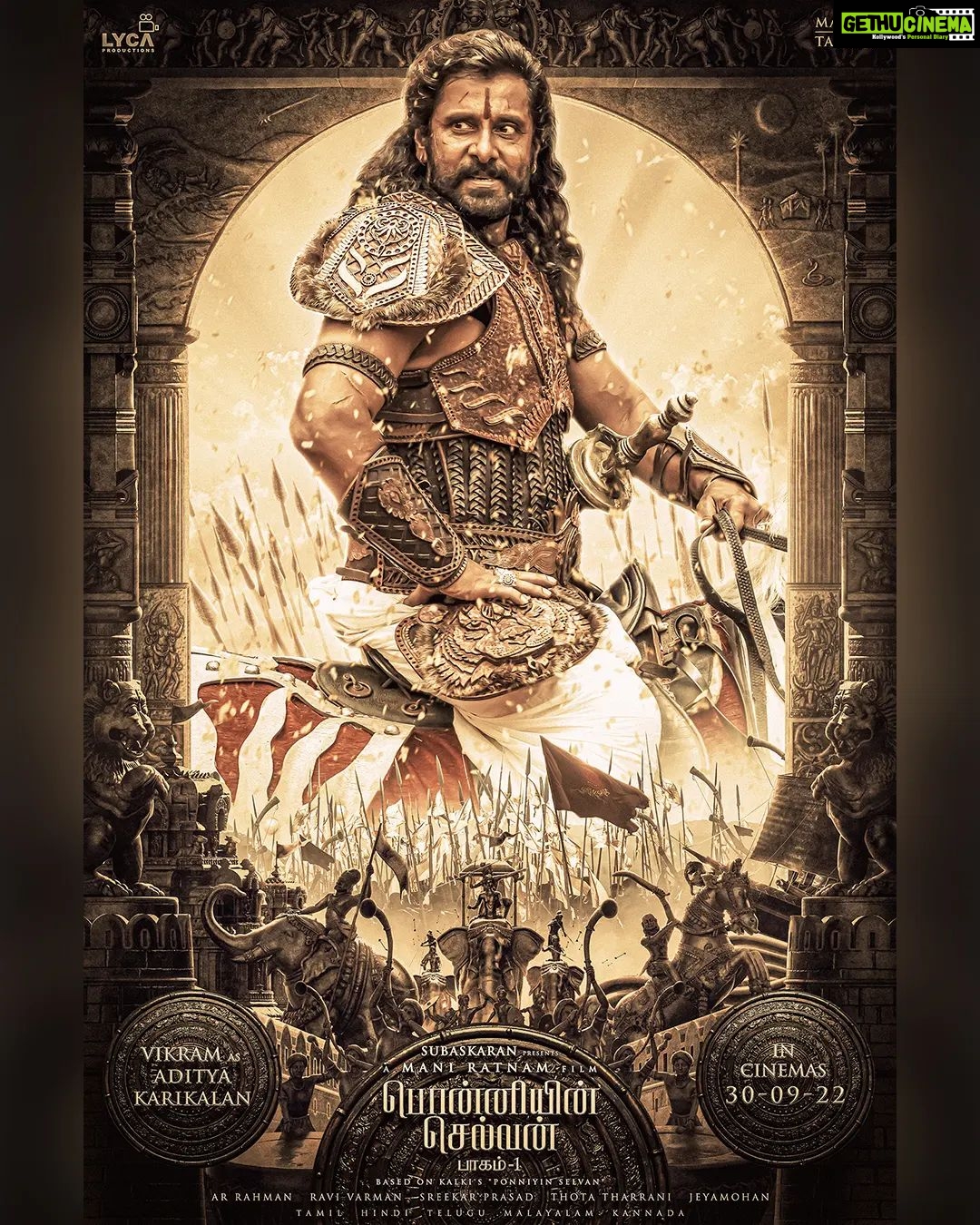 Ashwin Kakumanu Instagram - Welcome the Chola Crown Prince! The Fierce Warrior. The Wild Tiger. Aditya Karikalan! #PS1 🗡@madrastalkies @lyca_productions #ManiRatnam @the_real_chiyaan @jayamravi_official @karthi_offl @aishwaryaraibachchan_arb @trishakrishnan @aishu__ @sobhitad | Prabhu | @r_sarath_kumar @actorjayaram_official @joinprakashraj | Jayachitra | @rahman_actor @iamvikramprabhu @ashwinkakumanu @lal_director @radhakrishnan_parthiban @riyazkhan09 @mohanraman0304 @primevideoin @arjunchidambaram @babuantonyactorofficial @arrahman @r_varman_ | @sreekar.prasad | Jeyamohan | @siva_ananth @brinda_gopal @ekalakhani | VikramGaikwad | @kishandasjewellery @ny_vfxwaala @redchillies.color @vidhyasubramanian_art | Kumaravel | @gopiprasannaa @johnsoncinepro