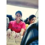 Brigida Instagram - Let me have a Thanks giving time for each and everyone who supported me and to our whole team of "ஆஹா கல்யாணம் " நன்றி!💙 # Throwback ( On the way for shoot)