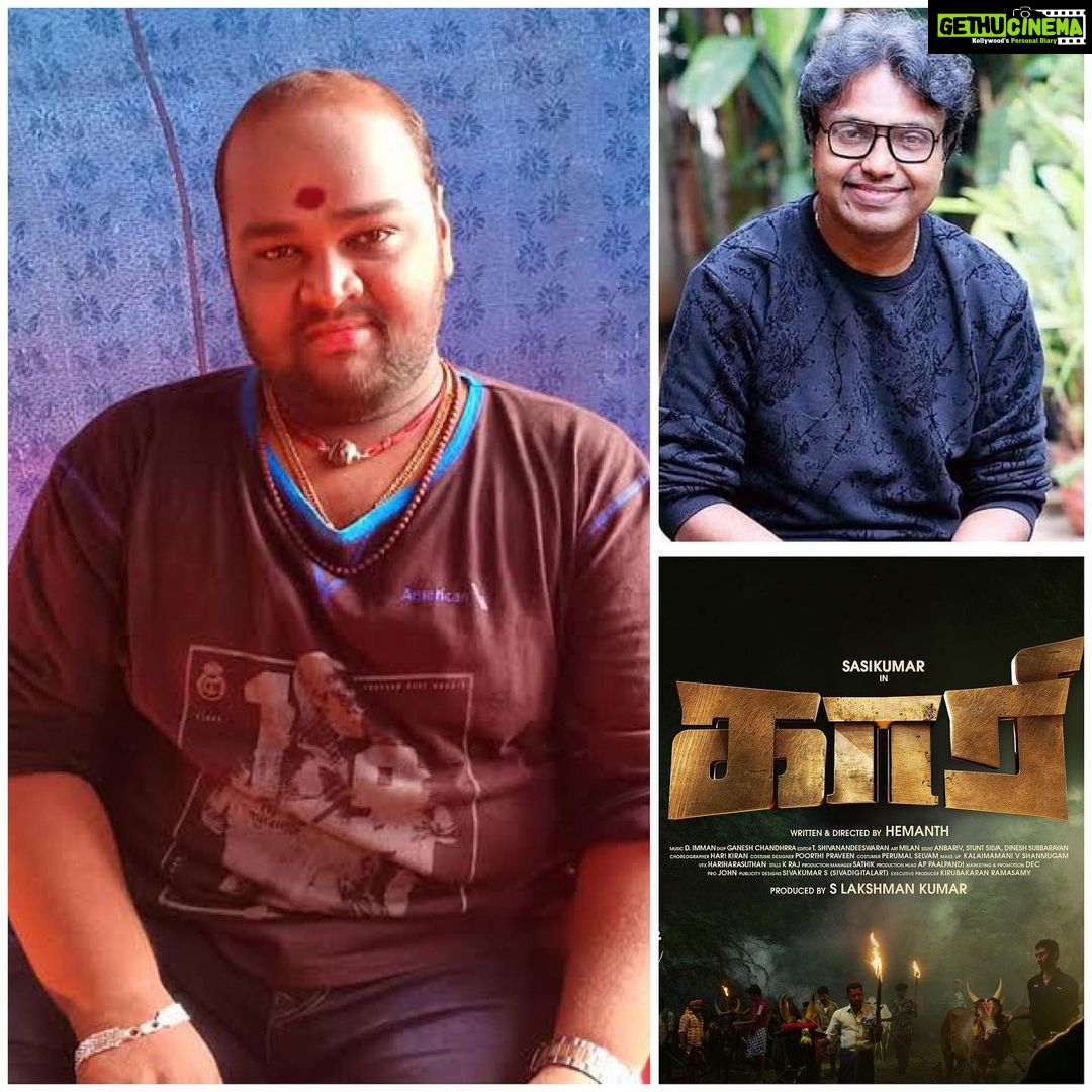 D. Imman Instagram - Glad to rope in another Promising Folk Artist from the Vijay Tv Super Singer fraternity-Muthuchippi!Recorded his voice for an energetic number to my upcoming film “Kaari” lyric video releasing Tomorrow at 5:30pm IST! Audio on Sony Music! A #DImmanMusical Praise God!