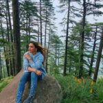 Devshi Khandur Instagram - Nature is my happy place. It is beautiful to communicate with nature in the language of feel and silence ❤ #devshikhanduri #nature #travel #therapy #love #silence #feel #trees #breeze #wanderlust #patnitop #jammukashmir Patnitop