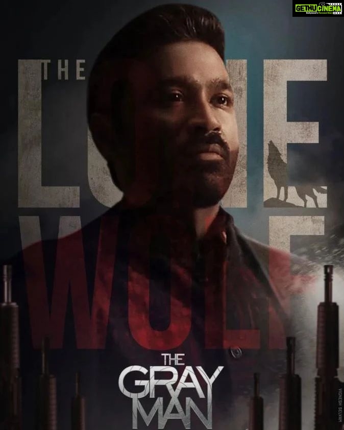 Dhanush Instagram - The Lone Wolf .. #TheGrayMan.. streaming now on @netflix @netflix_in @therussobrothers
