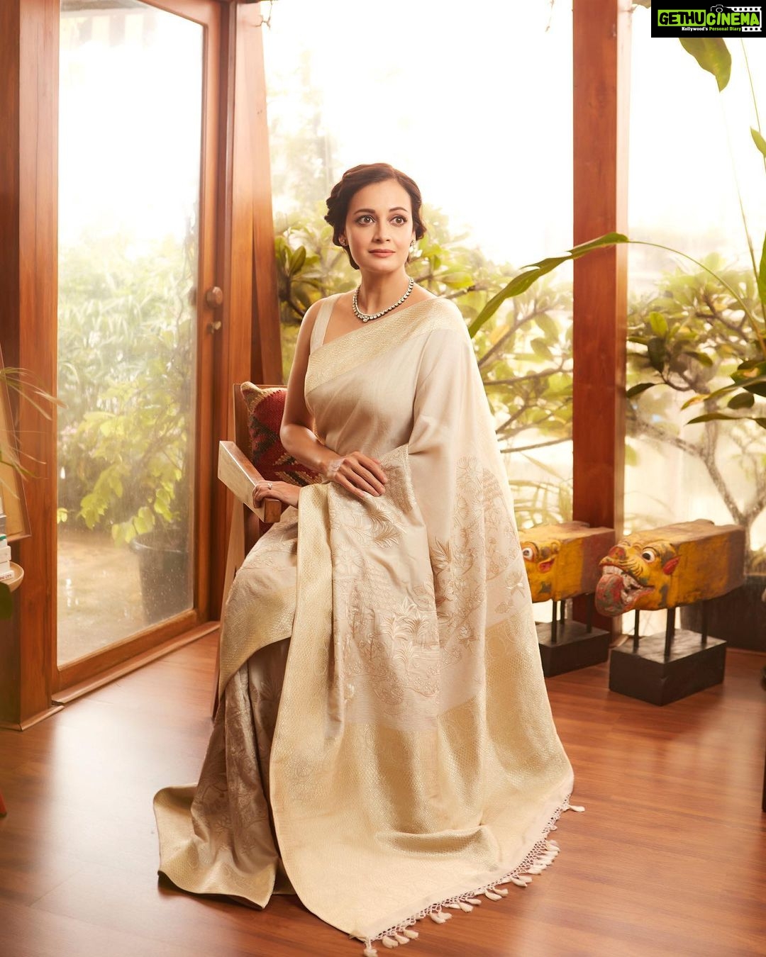 Dia Mirza Instagram - Wore this very special saree for a special occasion from @shantibanaras πππ»π A tone on tone hand embroidered Pichwai Saree by the master craftsmen of Banaras. This technique of work has taken up to 2 months to create a picturesque impression of pichwai and medieval architecture on an ivory Tusser Georgette Banarasi. Scenes from hand embroidered pichwai artworks are implicated artistically and tastefully on the saree. Styled by @theiatekchandaney Hair by @lakshsingh__ Photo by @shivamguptaphotography #SariLove #HandcraftedInIndia #MadeInIndia Bandra World of Storytellers