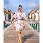 Divyanka Tripathi Instagram – 🤍💙 Emerald Maldives Resort & Spa
