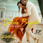 Divyansha Kaushik Instagram – A heartwarming melody to celebrate RamaRao – Nandini’s love ♥️

#RamaRaoOnDuty Second Single #SottalaBuggallo out on 7th MAY

@raviteja_2628 @sarath.mandava @divyanshak @rajishavijayan @sathyansooryan.isc @sahi_suresh @praveenkl @samcsmusic @slv_cinemas #rtteamworks @laharimusic