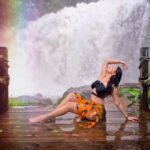 Eshanya Maheshwari Instagram - Be like a waterfall, Wild and Free. 💗✨🖤 Magic river @ayatana.coorg PS- special 1000th post pictures 🖤 Picture credit- @bhavikamaheshwari10 ❤️ #waterfall #travel #coorg #travelgram #travelblogger #instatravel #1000thpost #esshanyamaheshwari #esshanya Ayatana Resort