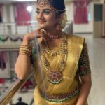 Gabriella Charlton Instagram - ER2 wedding scenes came out so well! Thank you all for all the appreciation my lovelies! Most of all got to thank @srisaicollections9 for the beautiful saree, @d3boutiquee for the grand blouse with aari work throughout the blouse and @new_ideas_fashions for the perfect jewellery and styling by the very talented @studioavini 😍✨