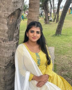 Gabriella Charlton Instagram - Thank u so much @nagulstrendy_collections for the wonderful dresses and Jewelrys for my *Eramana rojavea 2 serial* 🥰 And they are perfectly stitched and everyone liked the dress and jewellery in the set 🥰 Do follow @nagulstrendy_collections for beautiful collections on dresses and jewellery. They have excellent budget friendly collections and separate stitching unit as well, so you can get your outfits customised also. They will do worldwide shipping Do check out my fav page and grab urs