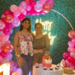 Gabriella Charlton Instagram - Happy Birthday ma! 🤍 Thank you so much for the classy and budget friendly celebration🥳 @graceful_planners Budding Chennai Based Planners! They made this surprise easy and fun for me. They took care of all the basics and provided party hats and bouquets without me even asking 🥰 Thank you for the gorgeous red velvet cake @le_confectionery and the chocolate cake @decadence_homebaker It was delicious ✨