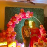 Gabriella Charlton Instagram - Happy Birthday ma! 🤍 Thank you so much for the classy and budget friendly celebration🥳 @graceful_planners Budding Chennai Based Planners! They made this surprise easy and fun for me. They took care of all the basics and provided party hats and bouquets without me even asking 🥰 Thank you for the gorgeous red velvet cake @le_confectionery and the chocolate cake @decadence_homebaker It was delicious ✨