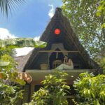 Gabriella Charlton Instagram - Ever thought of finding peace in Pondi? I did amidst the woods 🤍 Perfect quick getaway near auroville. Shankar and Selvi Akka hosted us a comfortable stay and made it even more pleasant with good food @keethhouse Comfy wear @ekantastudio Keeth House