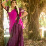 Gabriella Charlton Instagram - Namma ooru look 🥰 Costumes - @ivalinmabia Stylist - @priyaregan_mb Photography - @camerasenthil Makeup - @kalaiartistry Hair - @mani_stylist_ Shoot organised by @rrajeshananda
