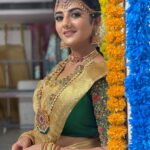 Gabriella Charlton Instagram - ER2 wedding scenes came out so well! Thank you all for all the appreciation my lovelies! Most of all got to thank @srisaicollections9 for the beautiful saree, @d3boutiquee for the grand blouse with aari work throughout the blouse and @new_ideas_fashions for the perfect jewellery and styling by the very talented @studioavini 😍✨