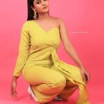 Gabriella Charlton Instagram - If you are working on something that you really care about, you don't have to be pushed. . She @gabriellacharlton_ Photography @varuun.jpg Assisted by @yugendiranyugi Styled by @indu_ig @stylewithig Assisted by @saranyajeevan10 @wildest_dreams_boi_ Make up & hair do @viji_sharath Outfit @knotweddinghouse Jewelry @thegarnet.in