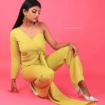 Gabriella Charlton Instagram - She @gabriellacharlton_ Photography @varuun.jpg Assisted by @yugendiranyugi Styled by @indu_ig @stylewithig Assisted by @saranyajeevan10 @wildest_dreams_boi_ Make up & hair do @viji_sharath Outfit @knotweddinghouse Jewelry @thegarnet.in
