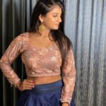 Gabriella Charlton Instagram - Dolled up in this pretty lehenga by @suhanyalingamdesign, beauty by @jiyamakeupartistry for Raja Rani & Bharathi Kannama #mahasangamam