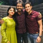 Gabriella Charlton Instagram - Congratulations @jithanramesh_official bro on #kalathilsanthipom by Super Good Films. A fun family entertainer. Watch it in theatres! Wearing @athiradesigns 🥰