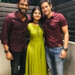 Gabriella Charlton Instagram - Congratulations @jithanramesh_official bro on #kalathilsanthipom by Super Good Films. A fun family entertainer. Watch it in theatres! Wearing @athiradesigns 🥰