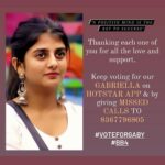 Gabriella Charlton Instagram - Hey Insta family!! Thank you for supporting Gaby and travelling along with her these 100 days! Couldn't have done it without your help. Still 5 days to go for the Grand Finale, do cast your votes and keep supporting! Love you all! ❤✨ #biggbosstamil #biggbosstamil4
