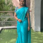 Gabriella Charlton Instagram - Feeling cute! 😋 Saree and blouse customised by @sdduniqueboutique_97 ✨ #kavya