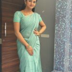 Gabriella Charlton Instagram - Summa casual-ah oru naalu pictures #kavya 🙏🏼 Saree & blouse customised by @sdduniqueboutique_97 ✨