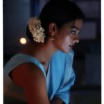 Gayathrie Instagram - Shout out to @pallavi_85 for this beautiful blue saree in #Vikram ! 😍 . . . #iconic