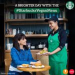 Genelia D'Souza Instagram - Brighten up your day with vegan delicacies like none other! The all-new #StarbucksVeganMenu, in association with @imaginemeats is sure to bring a smile to your face. 😋 Savour the delectable taste of the #VeganSausageCroissantRoll, #VeganCroissantBun and @geneliad’s favourite #VeganHummusKebabWrap. Tag along with your friends and taste this delicious range of delights today! *Available in select stores only Store timings and operations* are subject to state-wise government regulations. *T&Cs apply