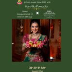 Harshika Poonacha Instagram – Celebrate Varamahalakshmi festival with @asiajewelsshow on 29th 30th and 31st July in palace grounds.
I will be inaugurating the exhibition at 12pm today , Come and Join us to celebrate the beauty of jewellery from all over the world ♥️♥️♥️ Gayatri Vihar