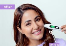 Hina Khan Instagram - Hydrated skin is the key to reducing fine lines and what better than my favourite Hyaluronic Acid Serum by L'Oreal Paris. It instantly hydrates and replumps and reduces fine lines by 60% #PowerOfHA #Skincare #Collab