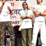 Jackie Shroff Instagram - Celebrating Aaykar Diwas with Smt. Geetha Ravichandran ji, Principal Chief Commissioner Of Income Tax at Aaykar Bhavan this morning #Cyclothon2022 #IncomeTaxDay