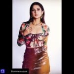 Jennifer Winget Instagram - Repost from @simmerouquai What in-carnation!?! #CodeM2 Promotions Outfit: @pankhclothing Hair: @hairbysharda Make Up: @mukeshpatilmakeup