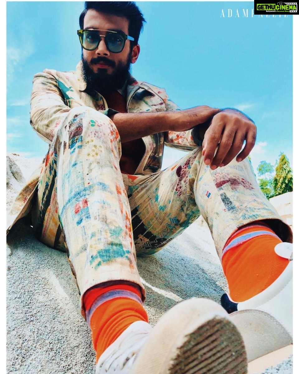 Kalidas Jayaram Instagram - de l'art | @adampallil —————————————— HMua : @monalisawu Brand : @mr.bowerbird 📸: @portraythepeople Styling & direction @adampallil ——————————————— #adampallil