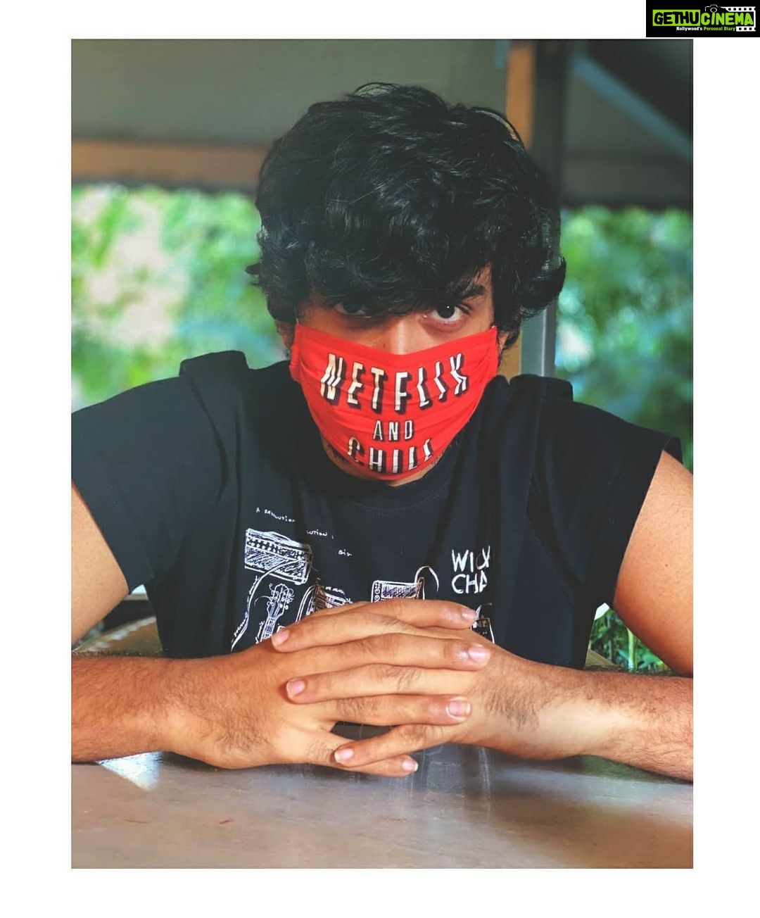Kalidas Jayaram Instagram - Thank you for the face mask and the picture mr @akhileshkrishna 🙏